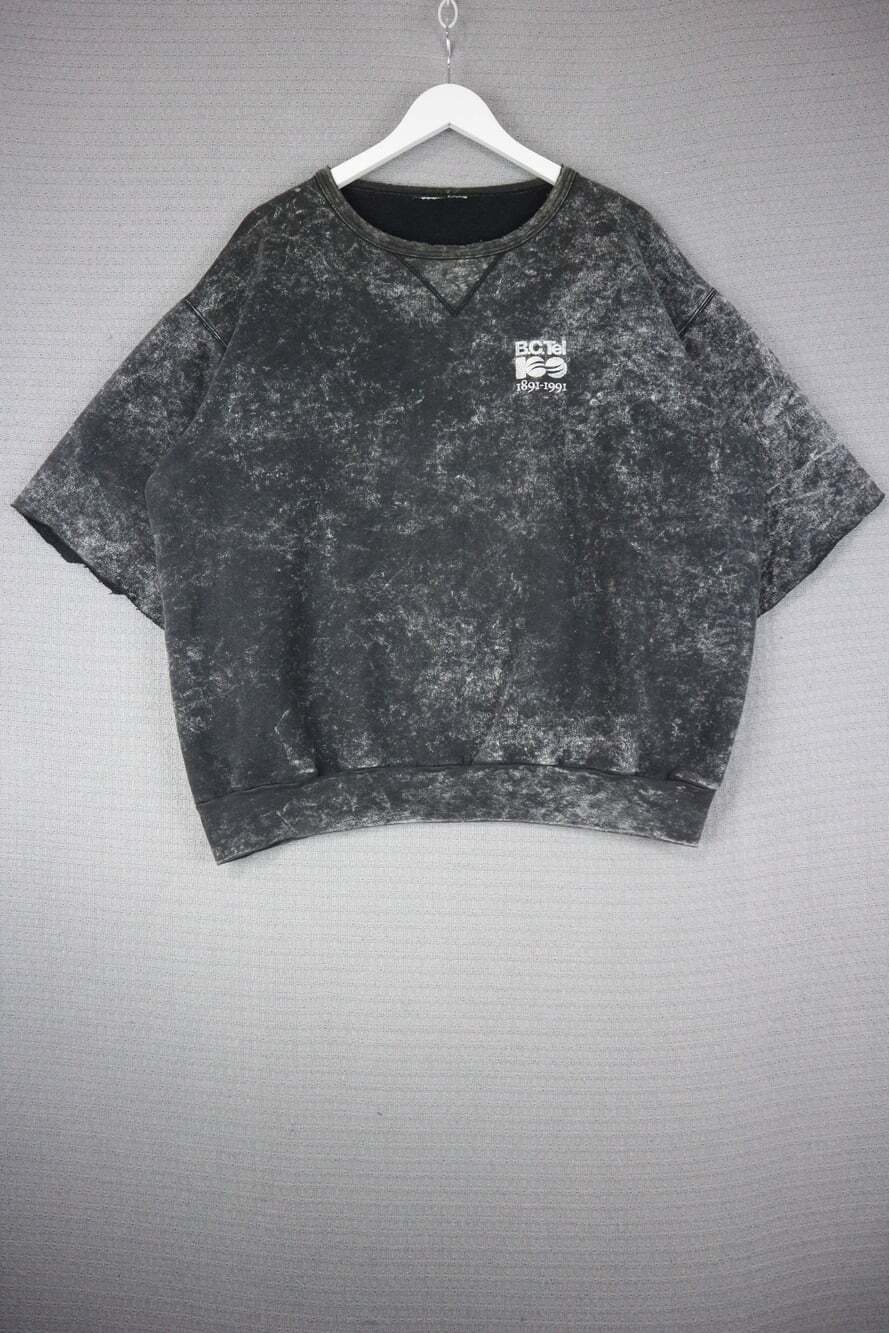 B.C. Tel 100 Anniversary 1991 Chopped XXL Crewneck Faded Wash Mens Vintage 90s